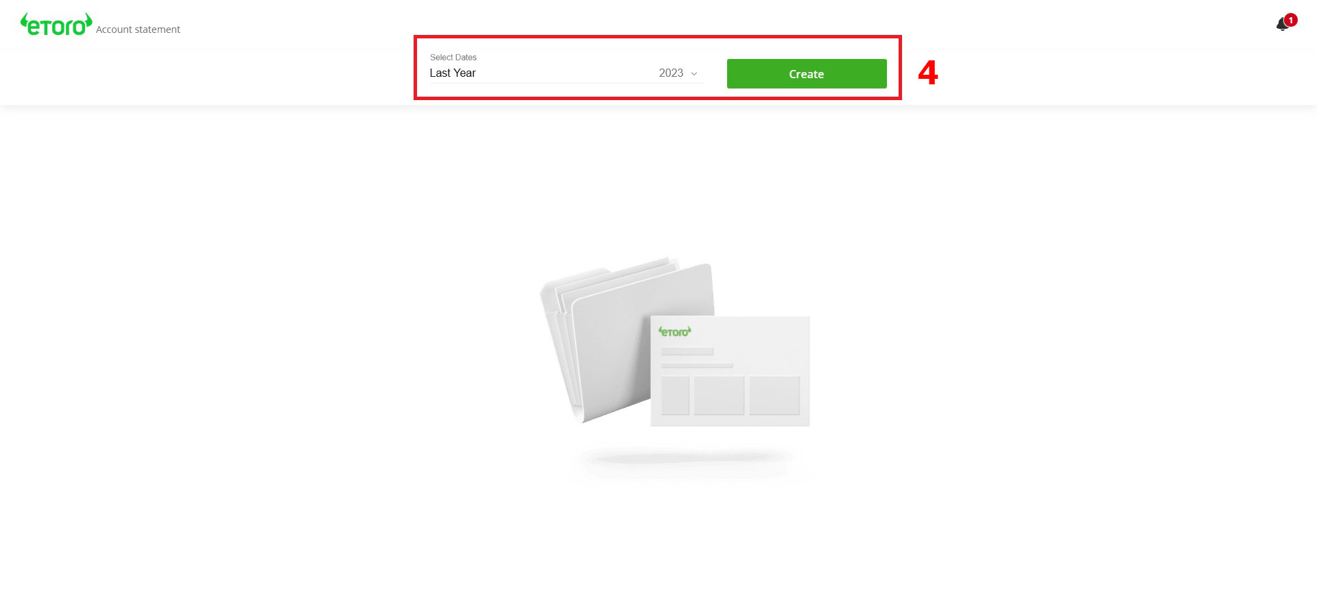 eToro - izvoz zgodovine trgovanja